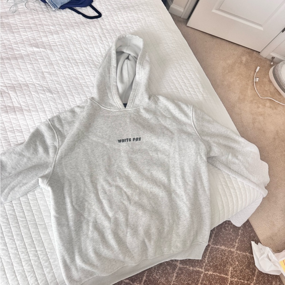 White Fox Boutique Gray Leisure Hoodie